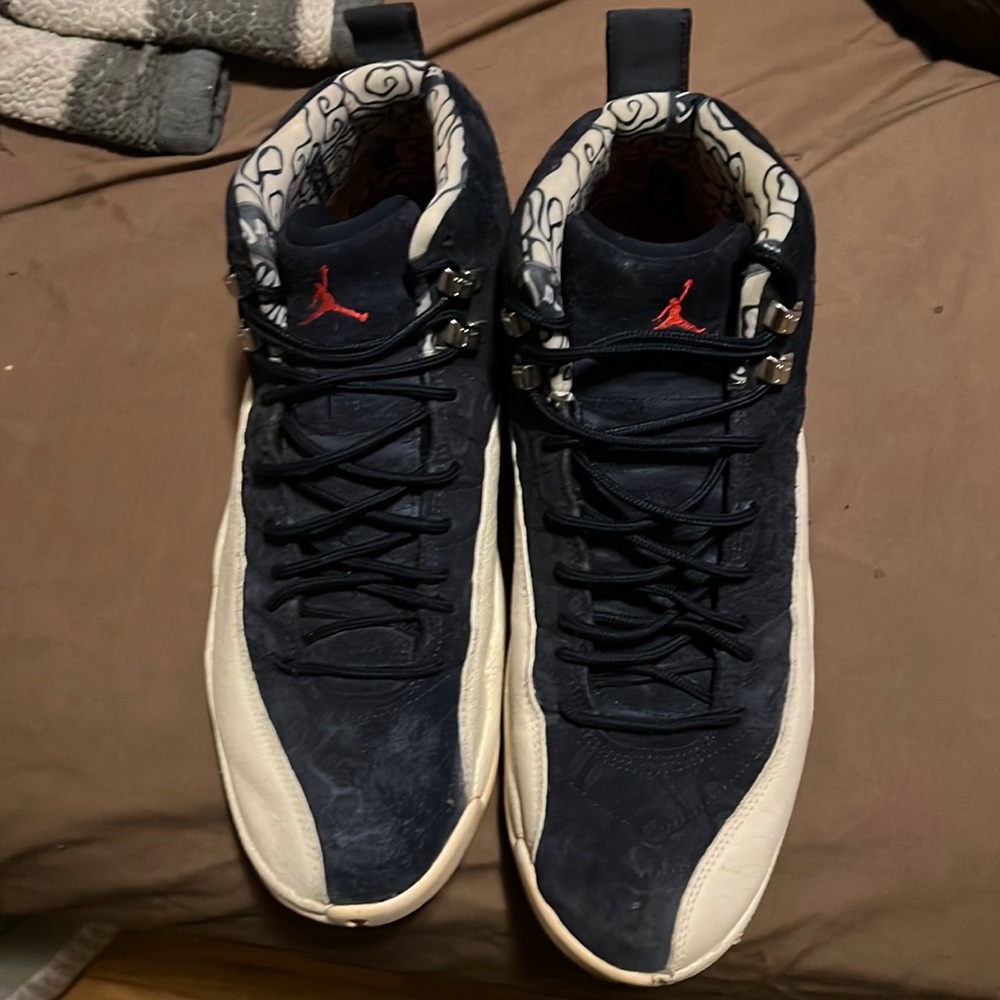 Retro Jordan 12s Red and blue
